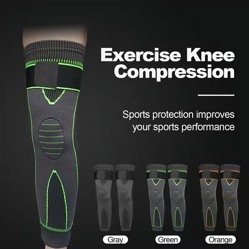 2 Pcs Leg Warmer with Belt - Gym Compression Knee Pad with Strap -2 Pcs Leg Warmer with Belt