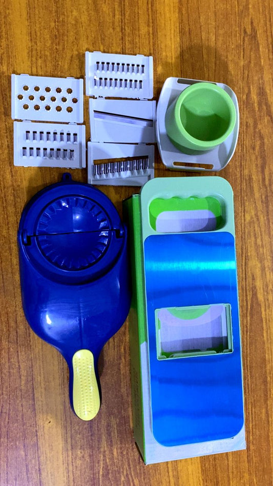 Kitchen Smart Cutting & Dumpling Maker Bundle – Multi-Function Vegetable Slicer + Samosa/Dumpling Maker Set