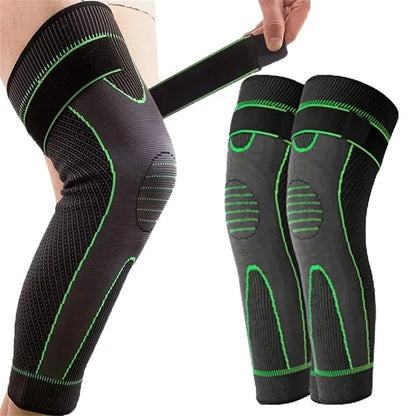 2 Pcs Leg Warmer with Belt - Gym Compression Knee Pad with Strap -2 Pcs Leg Warmer with Belt
