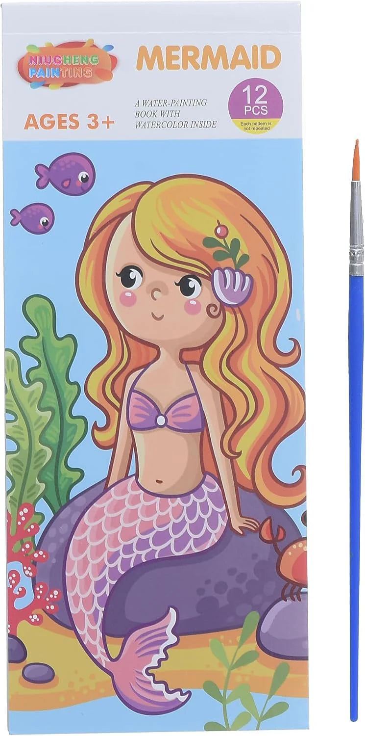 Water Magic Book + Magical Watercolor Book of 12 Pages