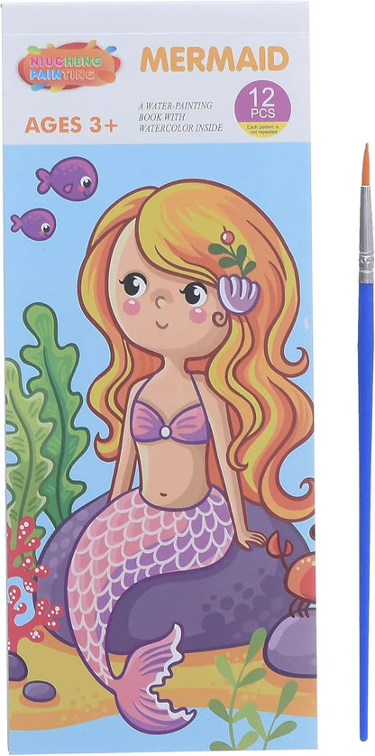 Water Magic Book + Magical Watercolor Book of 12 Pages