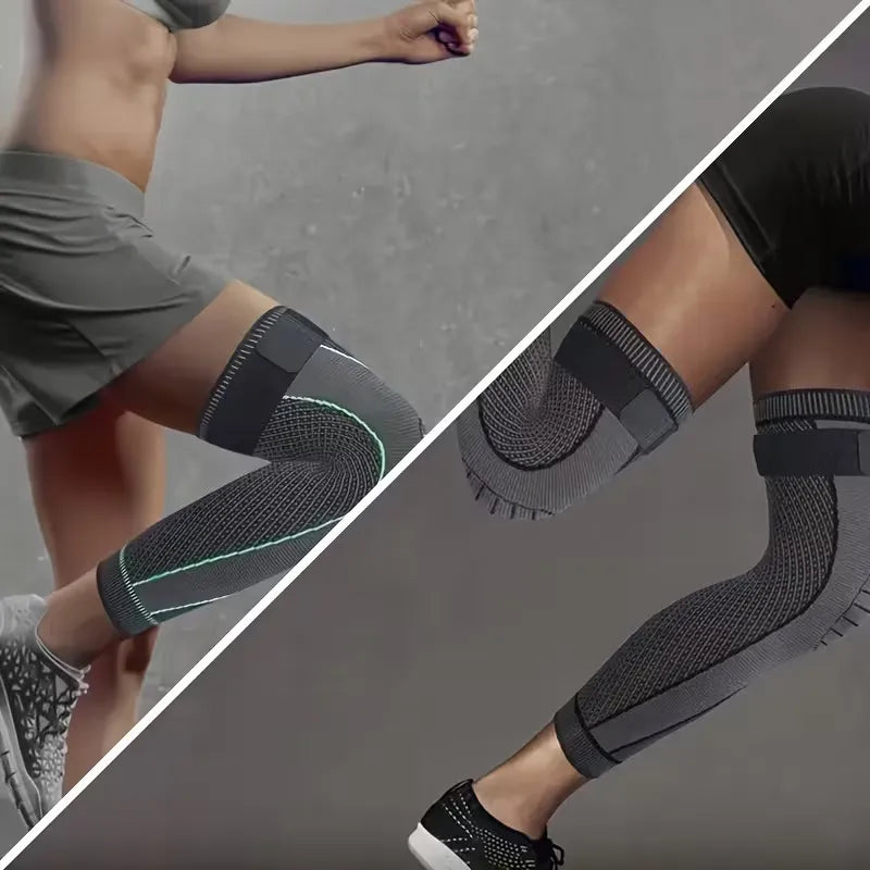 2 Pcs Leg Warmer with Belt - Gym Compression Knee Pad with Strap -2 Pcs Leg Warmer with Belt